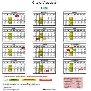 2026 trash and recycling schedule